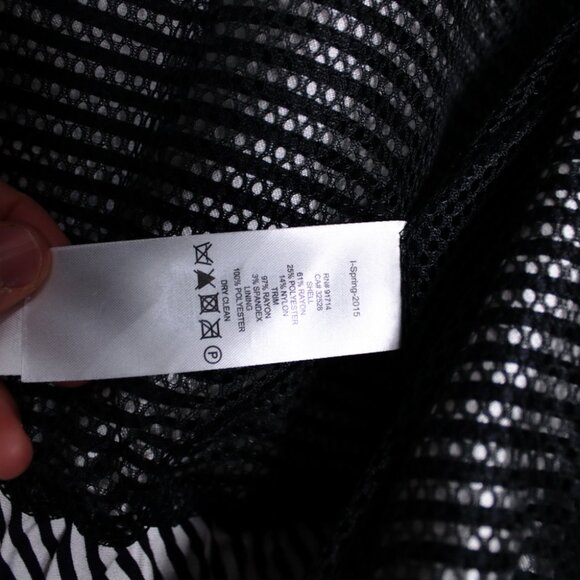 Armani Exchange Black & White Striped Bomber XS - Picture 7 of 16